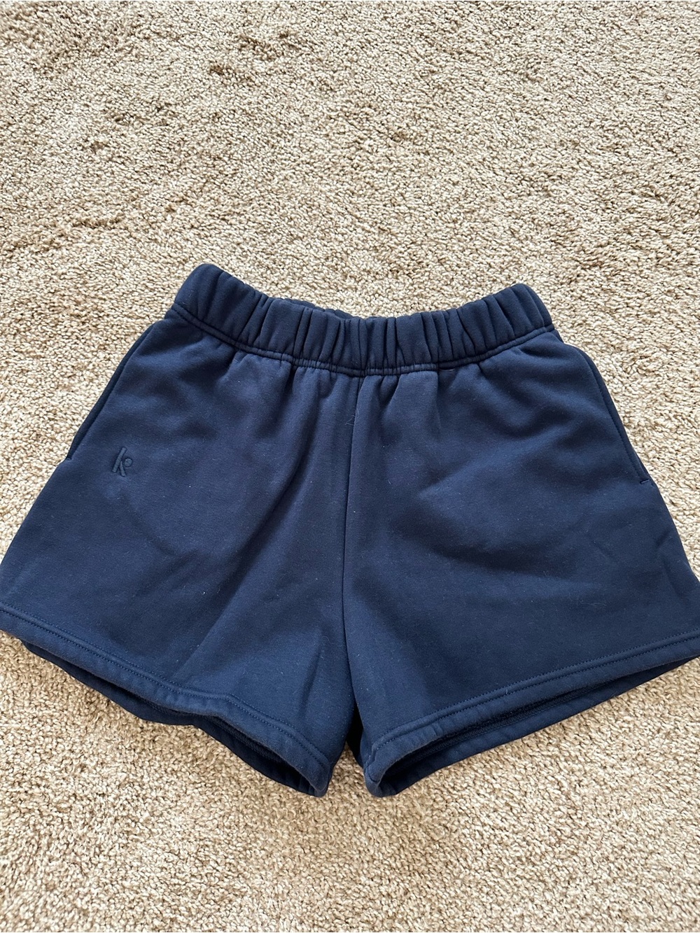 Women's Navy Athletic Fleece Shorts